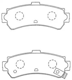 Комплект тормозных колодок (AISIN: ASN-256)